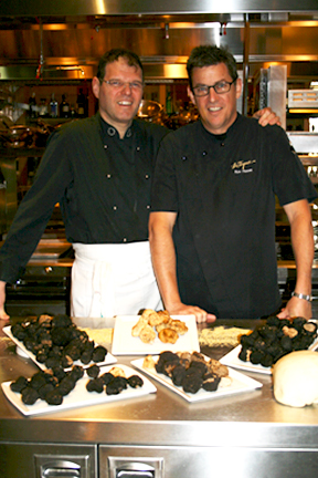 The two chefs -- and a wealth of truffles