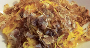 Tagliatelle Pasta With Fresh Black Truffles